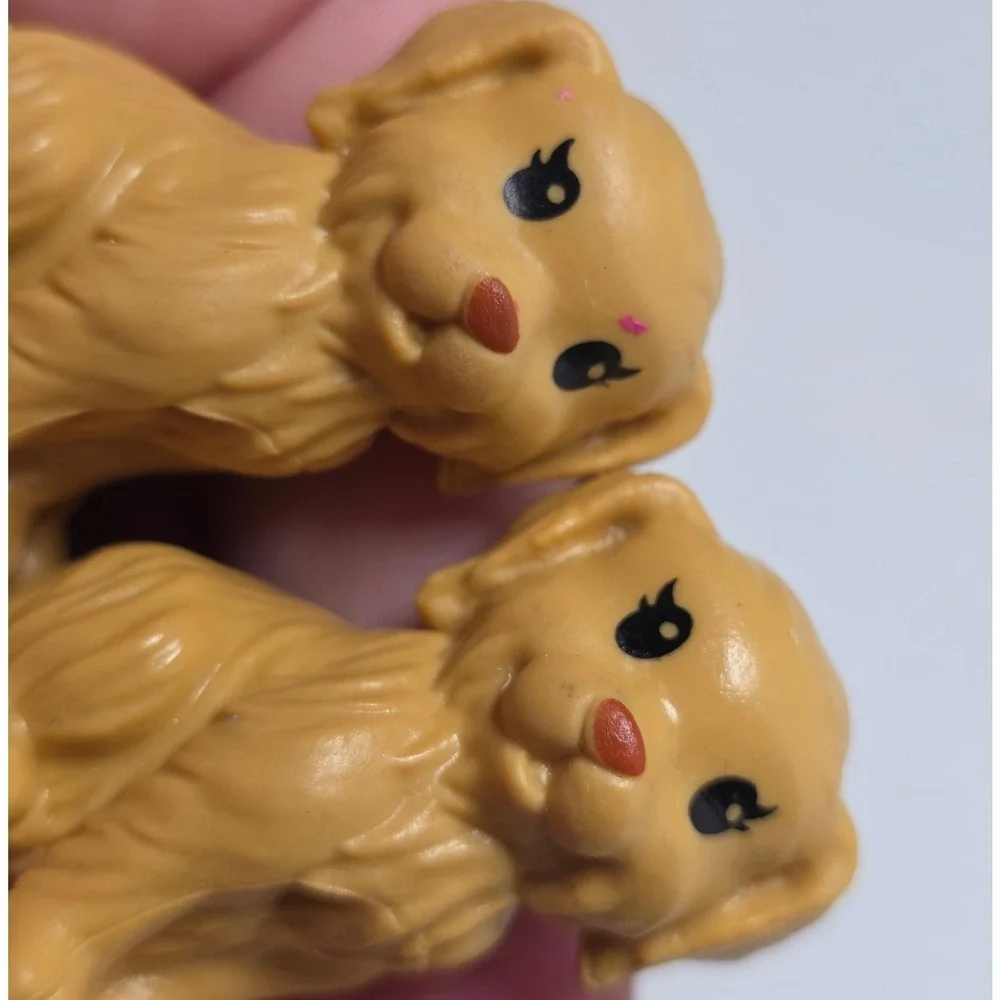 Mattel Barbie Puppy Dog Figures Set of‎ 4 Tan Golden Fair Vintage Accessory